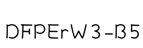 DFPErW3-B5 Font Image