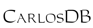 CarlosDB Font Image