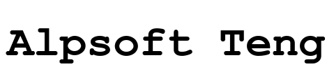 Alpsoft Teng Font Image