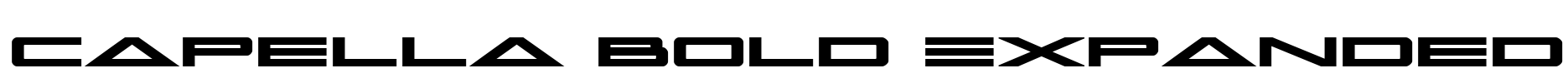 Capella Bold Expanded Font Image