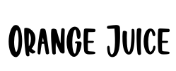 Orange Juice Font Image