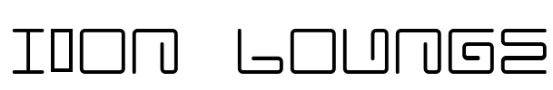 Iron Lounge Font Image