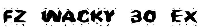 FZ WACKY 30 EX Font Image