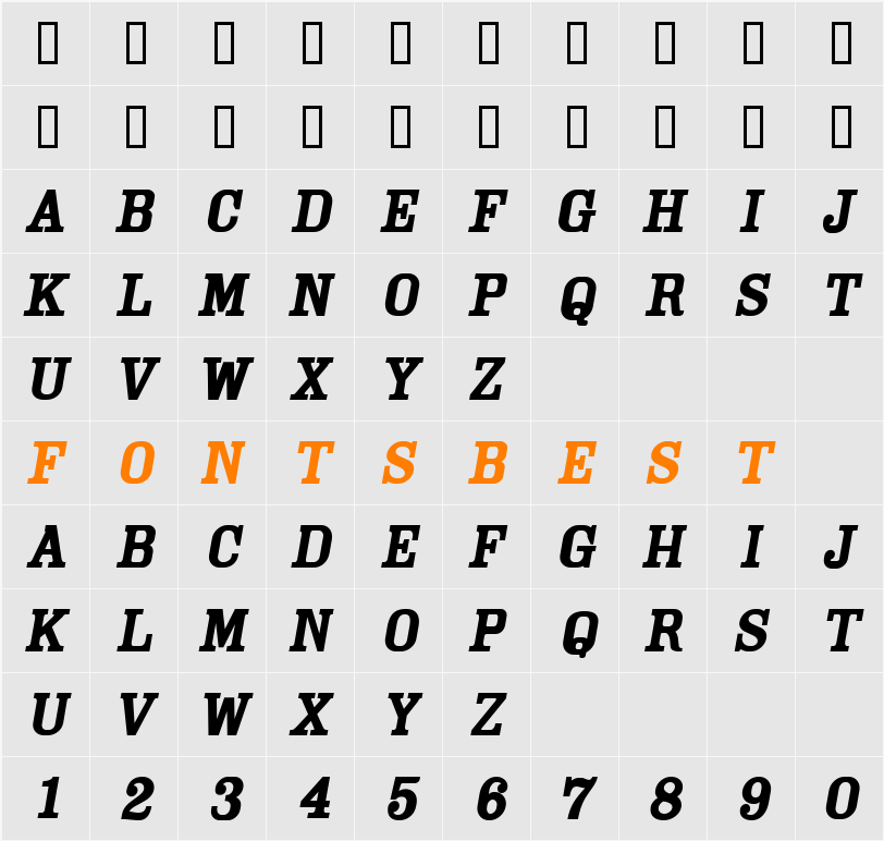 Cam Character Map