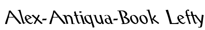 Alex-Antiqua-Book Lefty Font Image