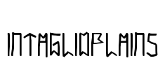 IntaglioPlains Font Image