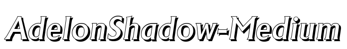 AdelonShadow-Medium Font Image