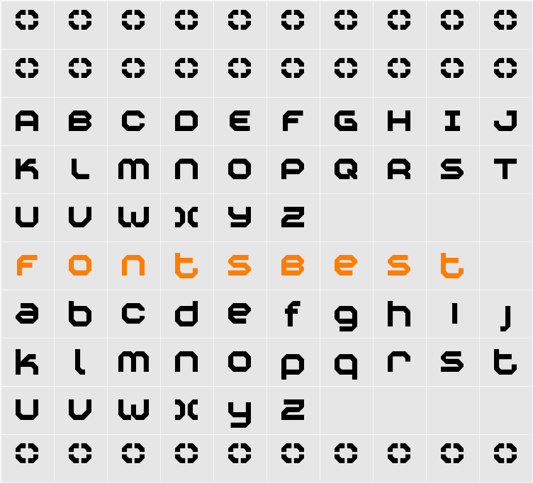 Construktiv Character Map