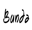 Bunda Font Image