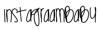 InstagraamBaby Font Image