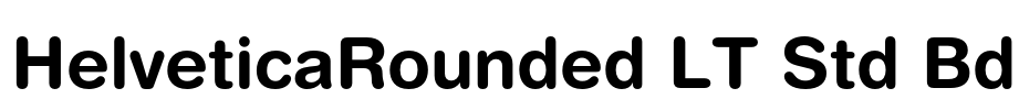 HelveticaRounded LT Std Bd Font Image