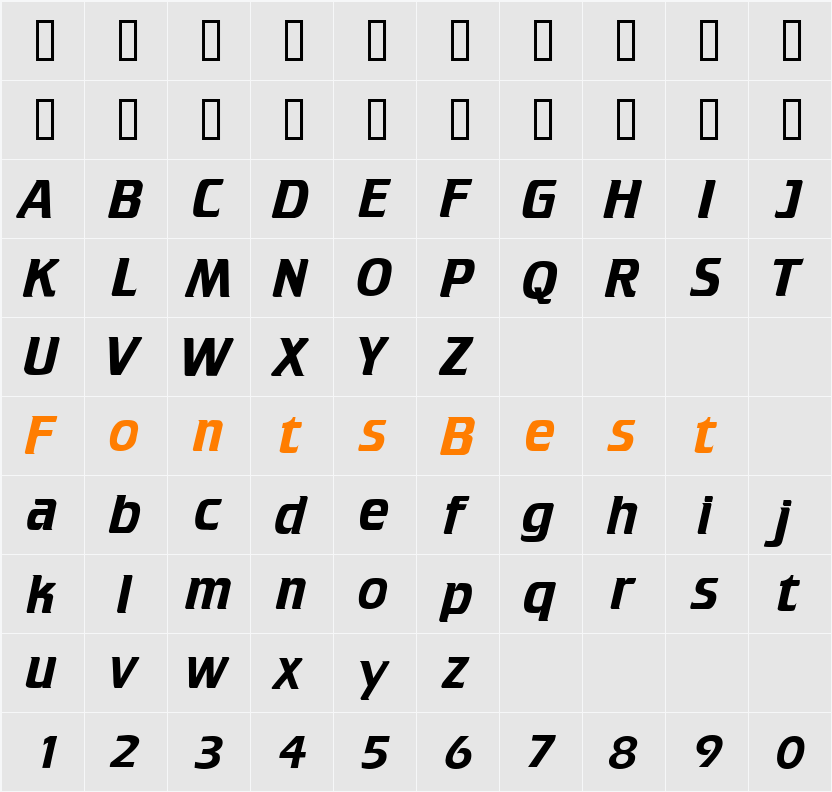 Cruiser Character Map