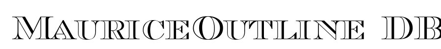 MauriceOutline DB Font Image