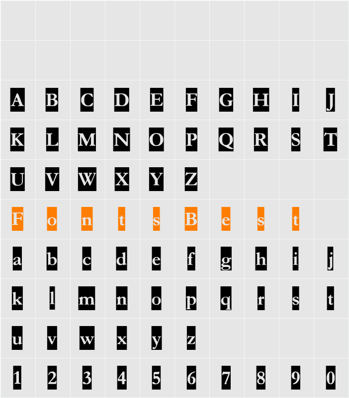 Crayomonde Character Map