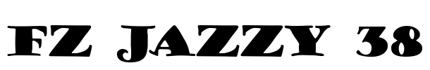 FZ JAZZY 38 Font Image