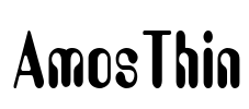 AmosThin Font Image