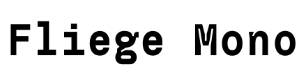 Fliege Mono Font Image