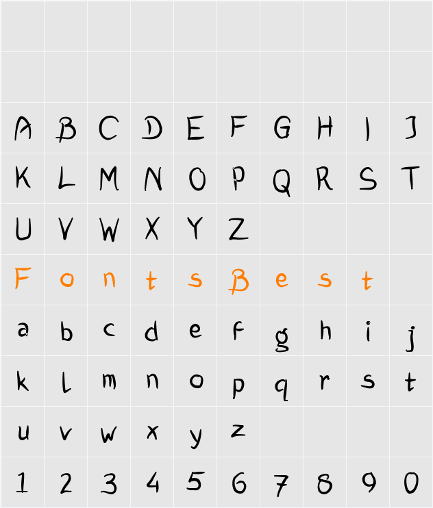 Asal Character Map