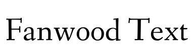 Fanwood Text