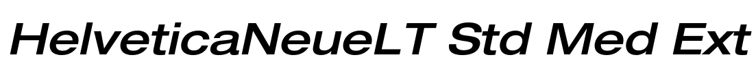 HelveticaNeueLT Std Med Ext Font Image