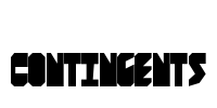 Contingents Font Image