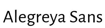 Alegreya Sans