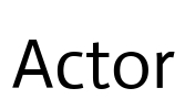 Actor Font Image