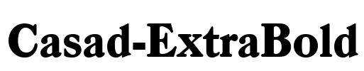 Casad-ExtraBold Font Image