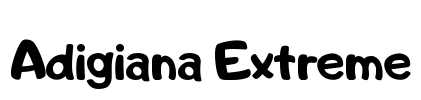 Adigiana Extreme Font Image