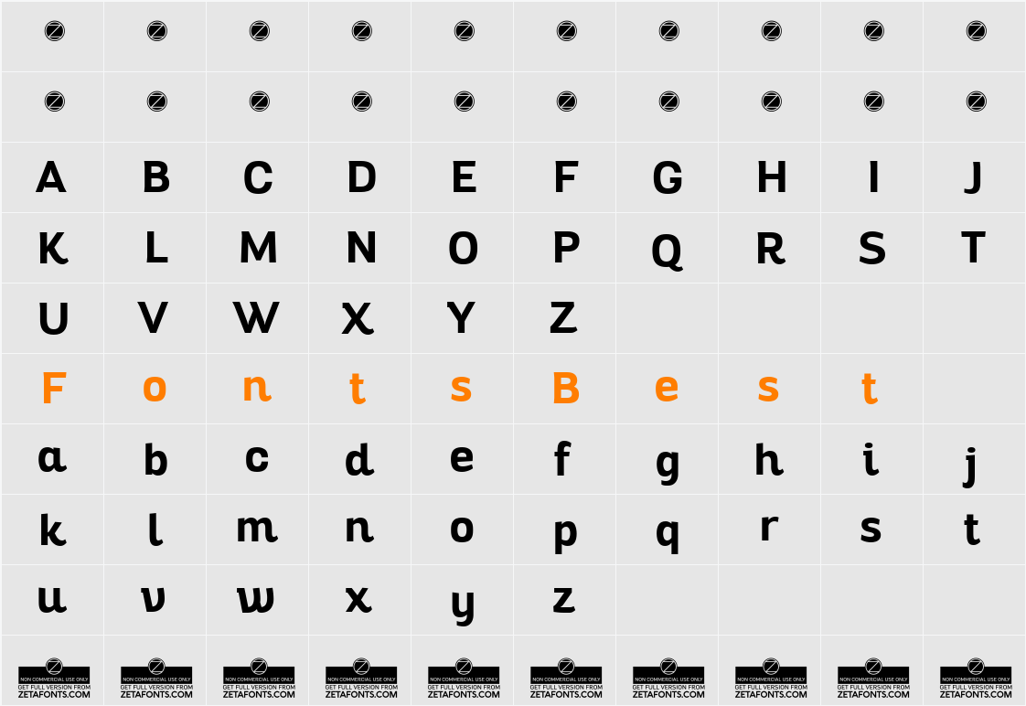 Altair Character Map