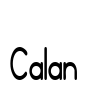 Calan Font Image