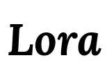 Lora Font Image