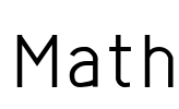 Math Font Image