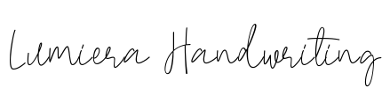 Lumiera Handwriting Font Image