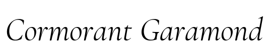 Cormorant Garamond Font Image