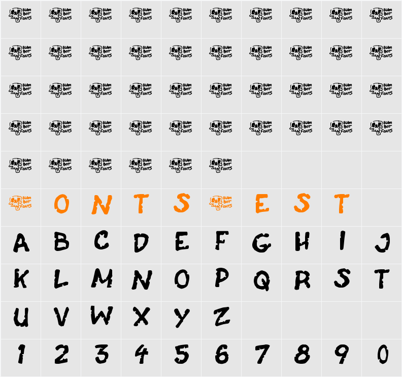 Casket Breath Character Map