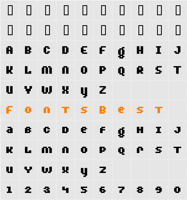 BylinearSmallCapsBold Character Map