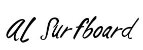 AL Surfboard Font Image