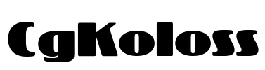 CgKoloss Font Image