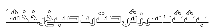 ArabicKufiOutlineSSK Font Image