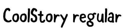 CoolStory regular Font Image