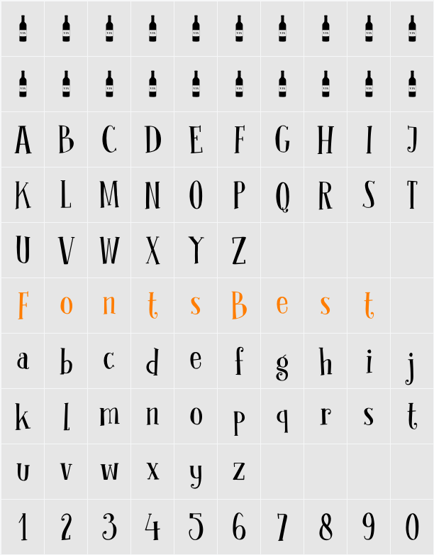 DK Clochard Character Map