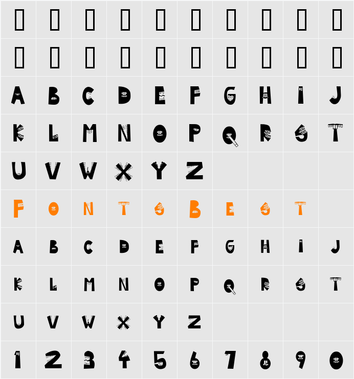 Byte Character Map