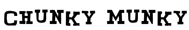 CHUNKY MUNKY Font Image