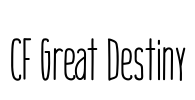 CF Great Destiny Font Image