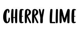 CHERRY LIME Font Image