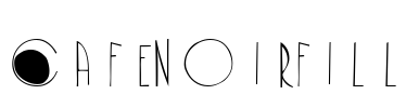 CafeNoirFill Font Image