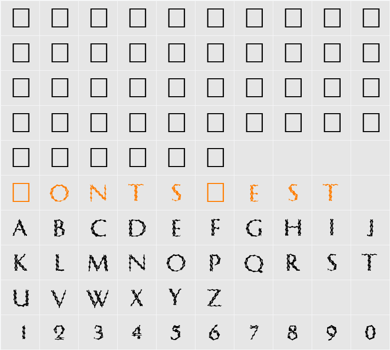 CrypTiX Character Map