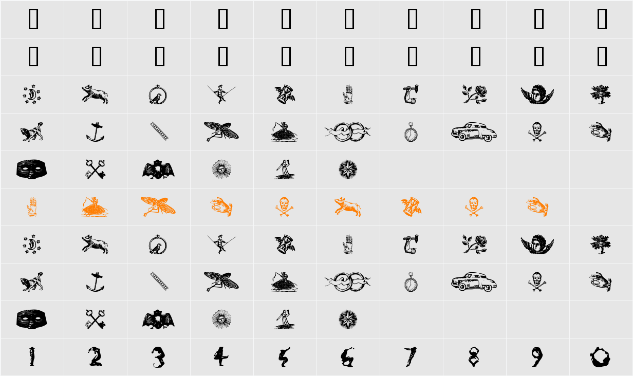 Infinite Dingbats Character Map