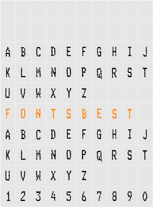 Inkjet Character Map